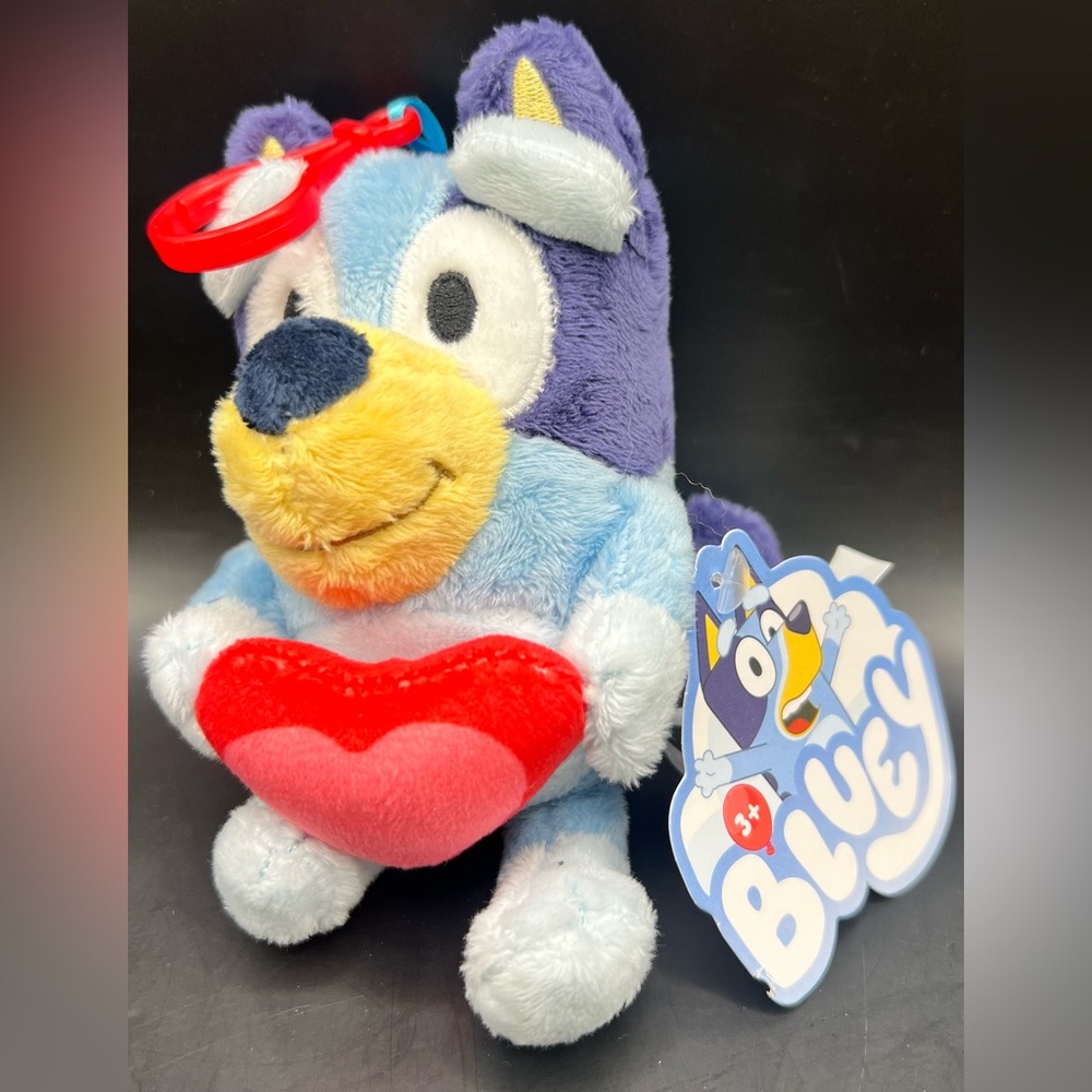 Mattel Bluey Plush Toy- Hanging charm, New with‎ tags